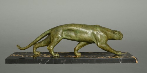 XXe siècle - Panthere en bronze vers 1920 Melani