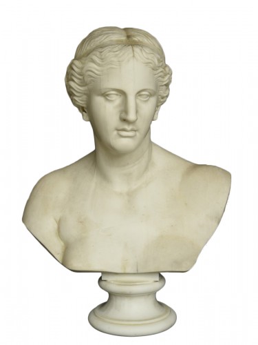 Bust in marble Venus of  Milo Carl Voss Rome 1873