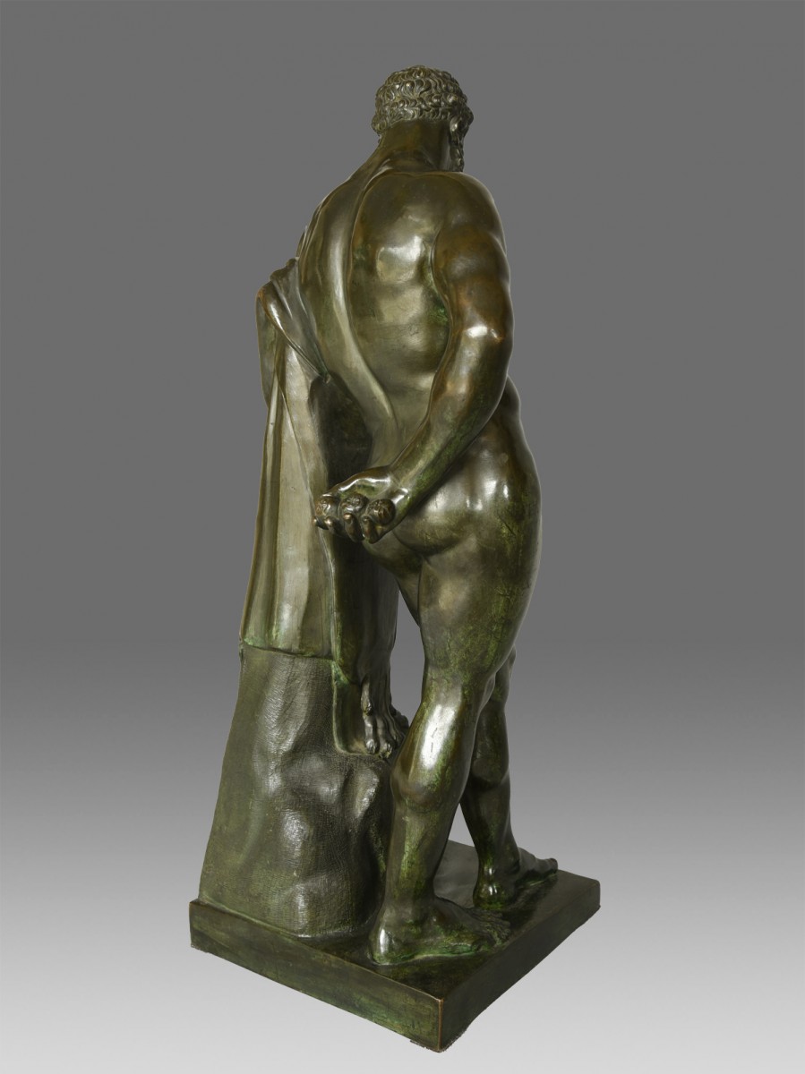 Hercules Farnese Bronze with brown patina, Italian school of the19th  century - Ref.94373