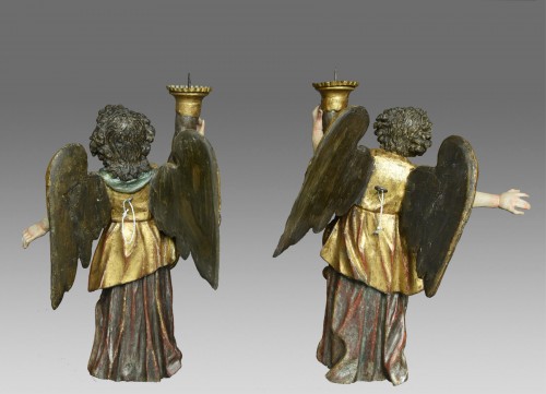 Paire of Angels Meinrad Guggenbichler around 1680 - Louis XIV