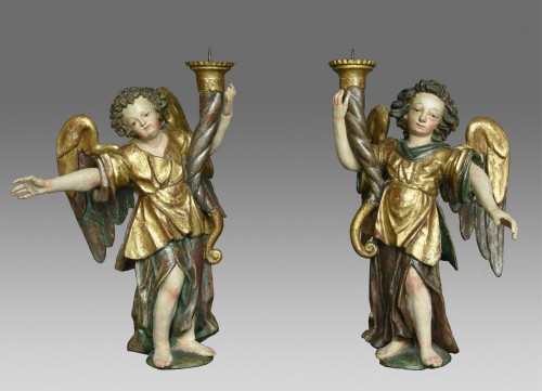 Louis XIV - Paire d'anges céroféraires Meinrad Guggenbichler vers 1680