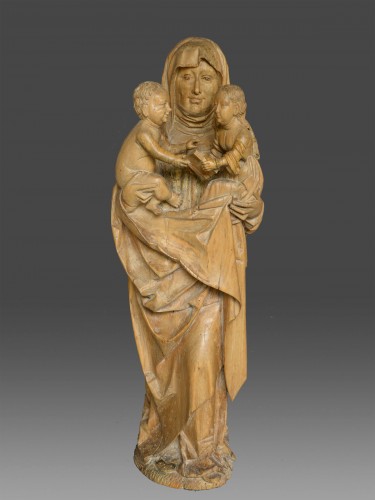 Moyen Âge - Vierge et l'enfant avec la Saint Anne vers 1480-1500