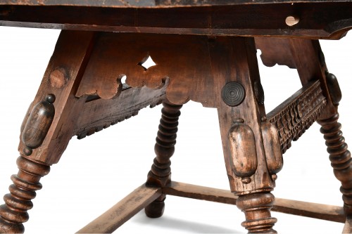 Antiquités - Table Suisse de changeur, début XVIIIe siècle