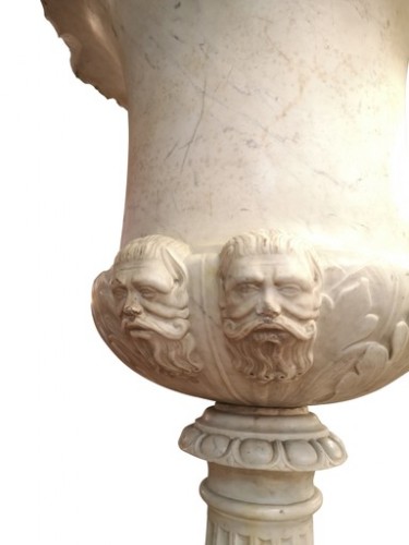 Suite de quatre grands vases en marbre  fin 18e siècle - Jean-François Regis
