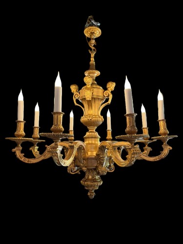 Lustre en bronze doré - Napoléon III