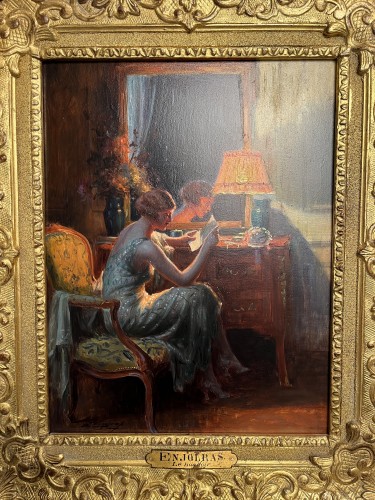 Tableaux et dessins Tableaux du XXe siècle - Le boudoir -- Delphin Enjolras (1865-1945)