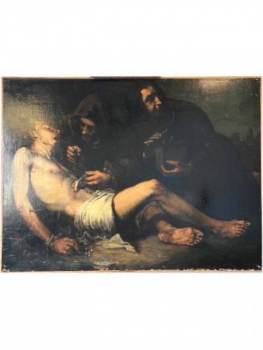 Saint Sebastian Martyr. based on the work of Théodule Ribot 