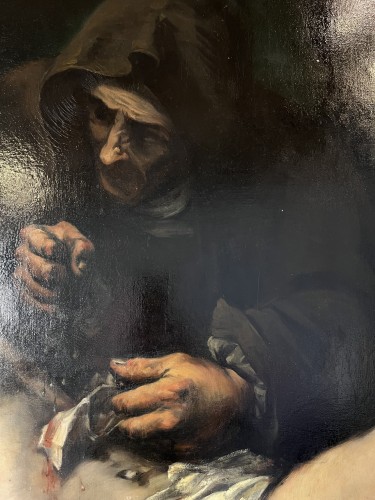 Saint Sebastian Martyr. based on the work of Théodule Ribot  - Paintings & Drawings Style Napoléon III