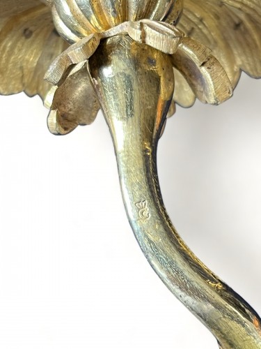 Antiquités - Paire d&#039;appliques en bronze doré