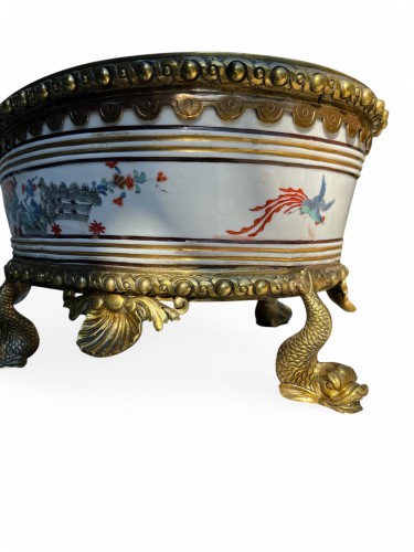 Paire de jardinières en porcelaine - Jean-François Régis