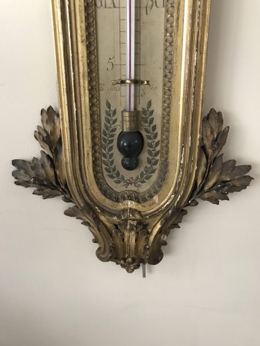 Paire de baromètre-thermomètre - Objet de décoration Style 