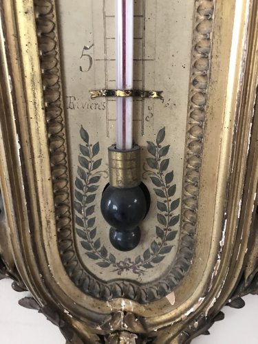 XIXe siècle - Paire de baromètre-thermomètre