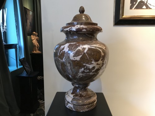 Paire de vases en marbre - Objet de décoration Style Louis-Philippe