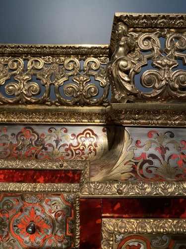 Cabinet en marqueterie Boulle, première partie du XIXe siècle - Mobilier Style Restauration - Charles X