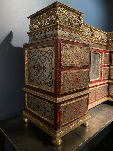 Restauration - Charles X - Cabinet en marqueterie Boulle, première partie du XIXe siècle