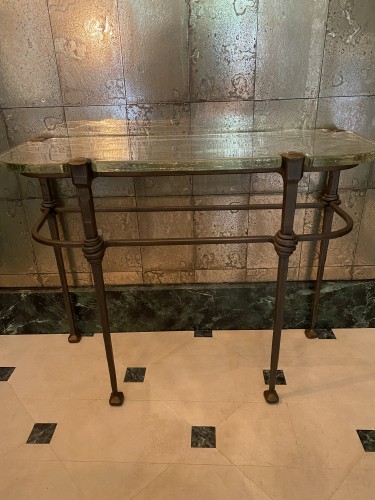 Console en bronze - Mobilier Style Années 50-60