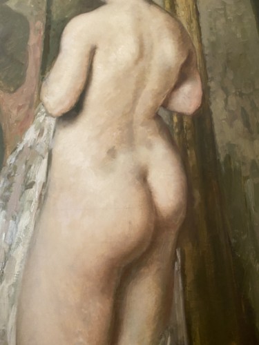 Tableaux et dessins Tableaux du XXe siècle - Nu devant le miroir - Emile Baes (1879-1954)