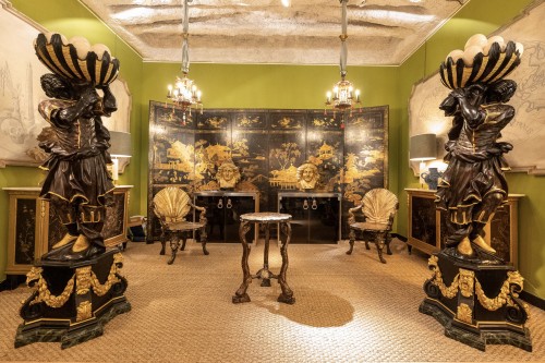 Paire de nubiens, Venise XIXe siècle - Objet de décoration Style Napoléon III