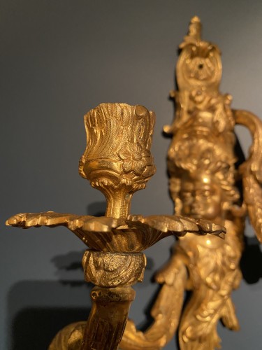 Paire d'appliques Louis XIV en bronze doré - Jean-François Regis