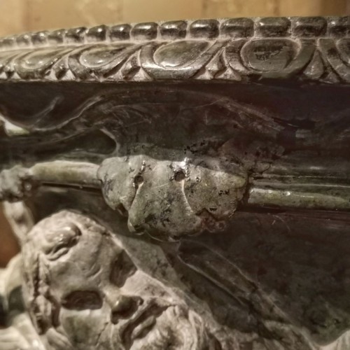 Vasque en serpentine, Italie début XIXe siècle - Objet de décoration Style Napoléon III