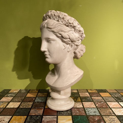 XIXe siècle - Buste en marbre