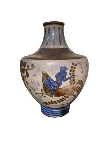 Workshop of René Buthaud for Primavera - Spectacular Ceramic Vase circa 1925.