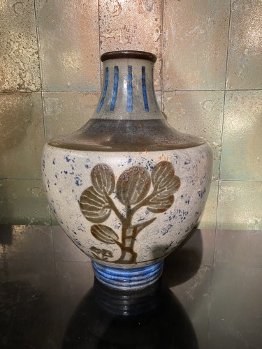 Atelier de René Buthaud pour Primavera - Spectaculaire vase en céramique circa 1925. - Céramiques, Porcelaines Style Art Déco