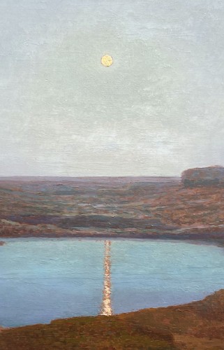 Tableaux et dessins  - Lac au clair de lune par Paul COSTES