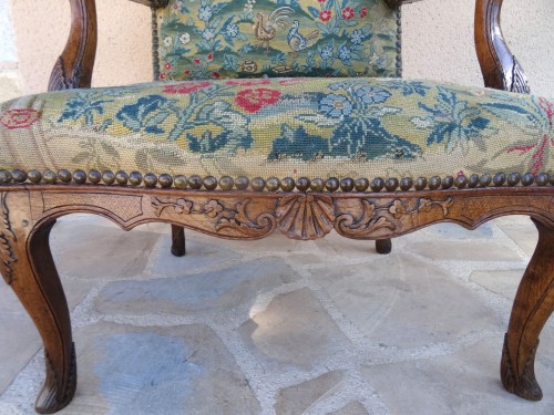 Seating  - Regency armchair, period tapestry in gros et petit point 