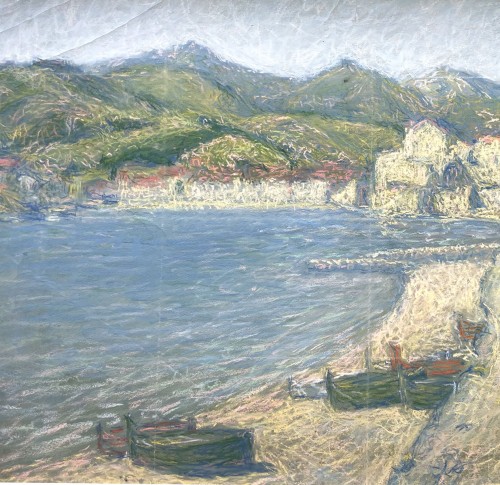 Paintings & Drawings  - Pastel, Collioure, 1928 - Achille Laugé (1861-1944)