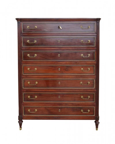 Louis XVI mahogany semainier