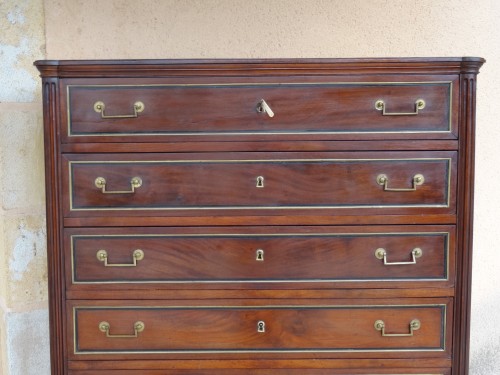 Louis XVI mahogany semainier - 