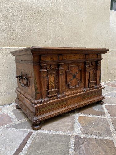 Coffre allemand du 17e siècle - Mobilier Style 