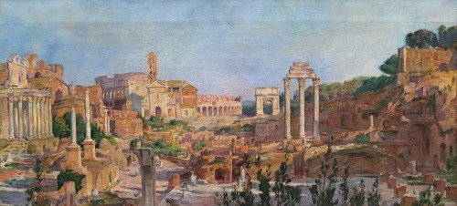 Le Forum romain - Henri HAVET (1873-1913) - Tableaux et dessins Style 