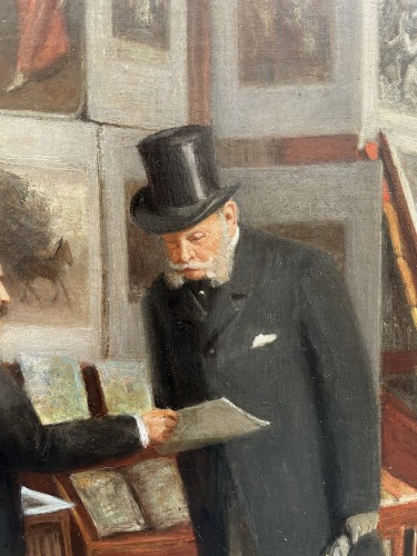 Tableaux et dessins Tableaux XIXe siècle - L'empereur allemand Guillaume I, signée R J, signé R Janik daté 1872