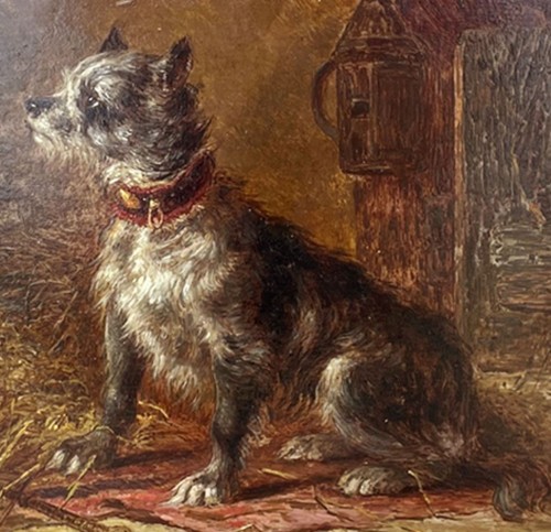 Tableaux et dessins  - Chien -  Zacharie NOTERMAN ( 1824-1890)