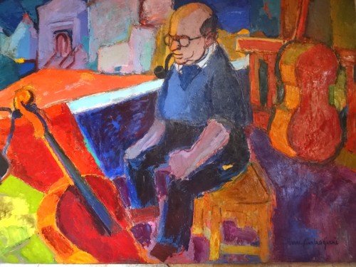 Tableaux et dessins Tableaux du XXe siècle - Hommage à Pablo Casals - Pierre Ambrogiani (1907-1985)