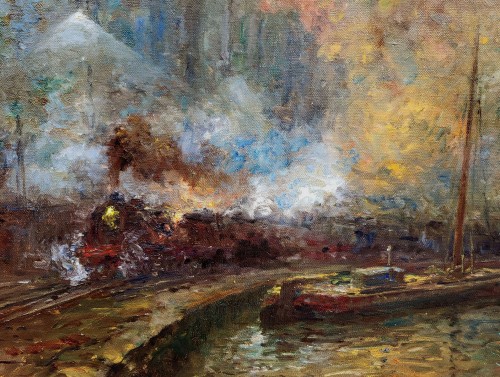 Port industriel - Oswald Poreau (1877-1955) - Galerie Saint Martin