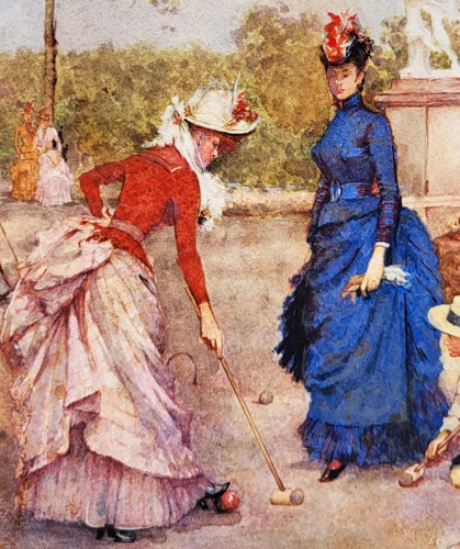 L'heure du Thé et la Partie de Croque - Fransico Miralles y GALUP (1848-1901) - Galerie Saint Martin