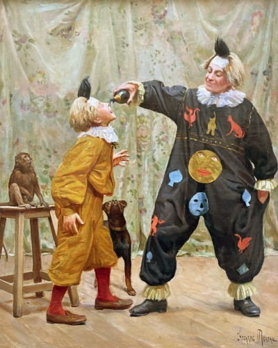 The clown - Paul CHOCARNE MOREAU (1855-1930) - Paintings & Drawings Style 