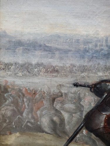 19th century - Chevalier au champ de bataille - Cécilio PIZZARO (1818-1886)