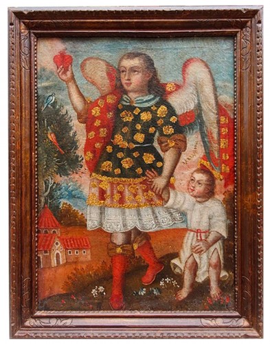 Archangel Uriel, 18th century Cuzco School