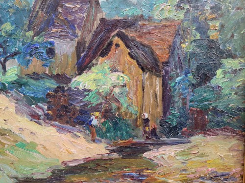 Chemin de campagne , dated 1912- Emmanuel de la Villéon (1858-1944) - 