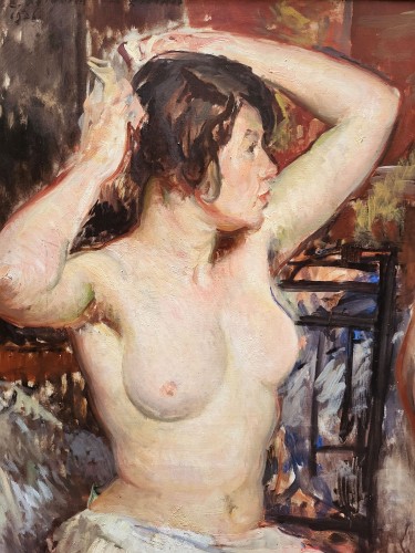 Tableaux et dessins  - Les modèles nus dns l’atelier, daté 1926 - Jacques Emile BLANCHE (1861-1942 )