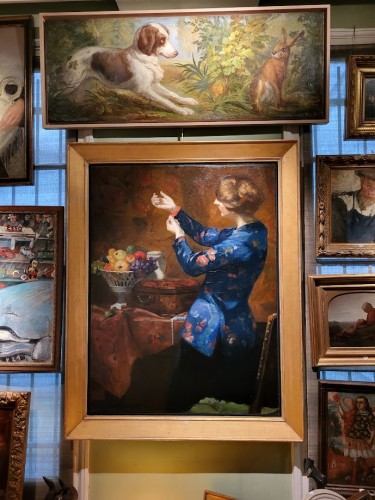 La femme en bleue - Georges Van ZEVENBERGHEN (1877-1968) - 