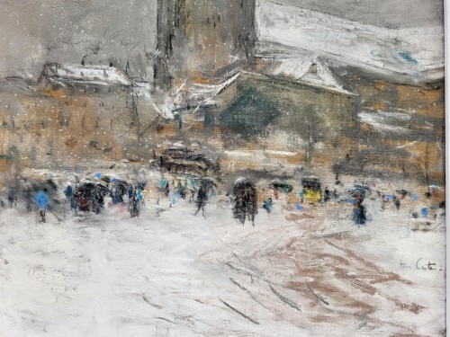 Tableaux et dessins Dessin, Aquarelle & Pastel - Johannes Ten Cate (1858-1909) -  Pastel, Paris, Saint-Germain des prés