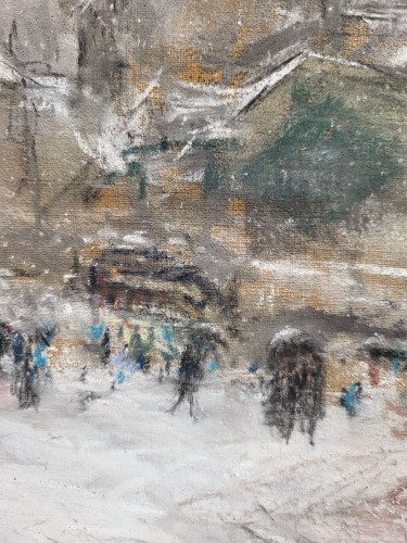 Johannes Ten Cate (1858-1909) -  Pastel, Paris, Saint-Germain des prés - 