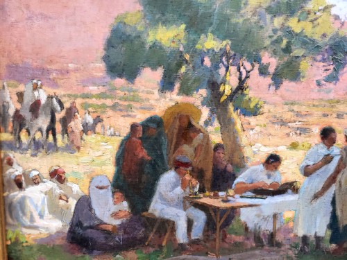 Tableaux et dessins  - La poste mobile - Charles MARTIN-SAUVAIGO (1881-1970)