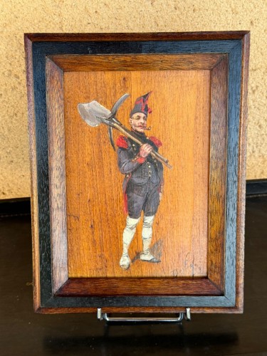 Tableaux et dessins  - 10 militaires, huiles sur panneaux - Wilder M DARLING