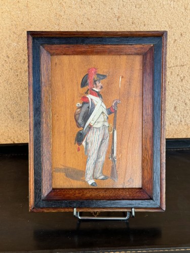 10 militaires, huiles sur panneaux - Wilder M DARLING - Galerie Saint Martin